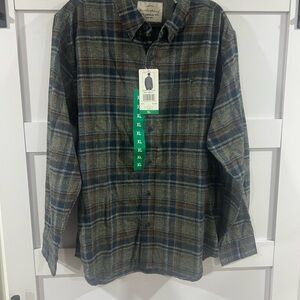 Weatherproof Men's Plaid Shirt - Brown and Blue